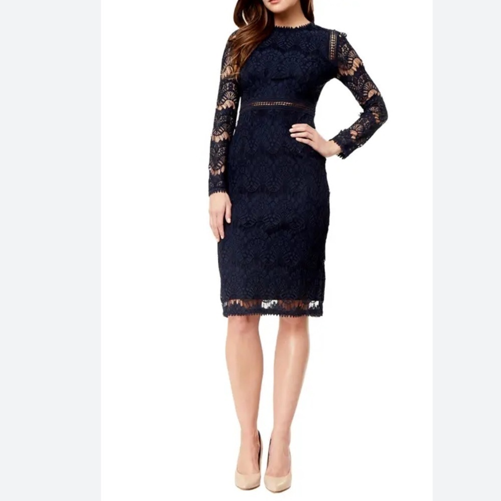Love X Design Lace Dress Size L Navy